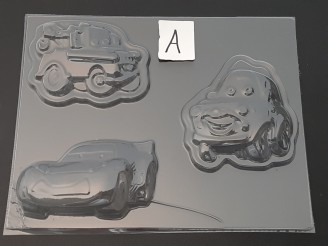 415sp Cars Large Chocolate Candy Lollipop Mold FACTORY SECOND